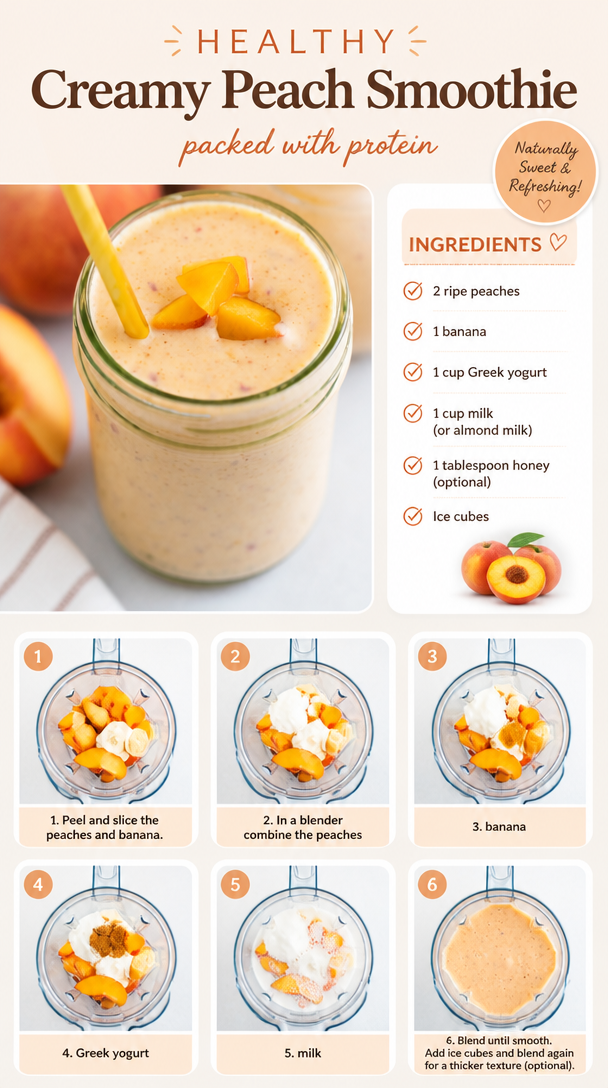 Creamy Peach Smoothie