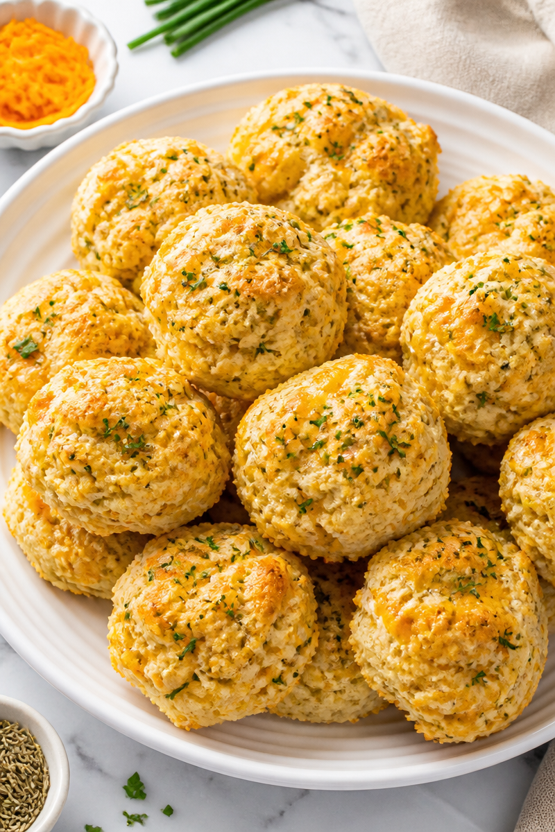 Savory Cheddar Herb Drop Biscuit Savory Cheddar Herb Drop Biscuit