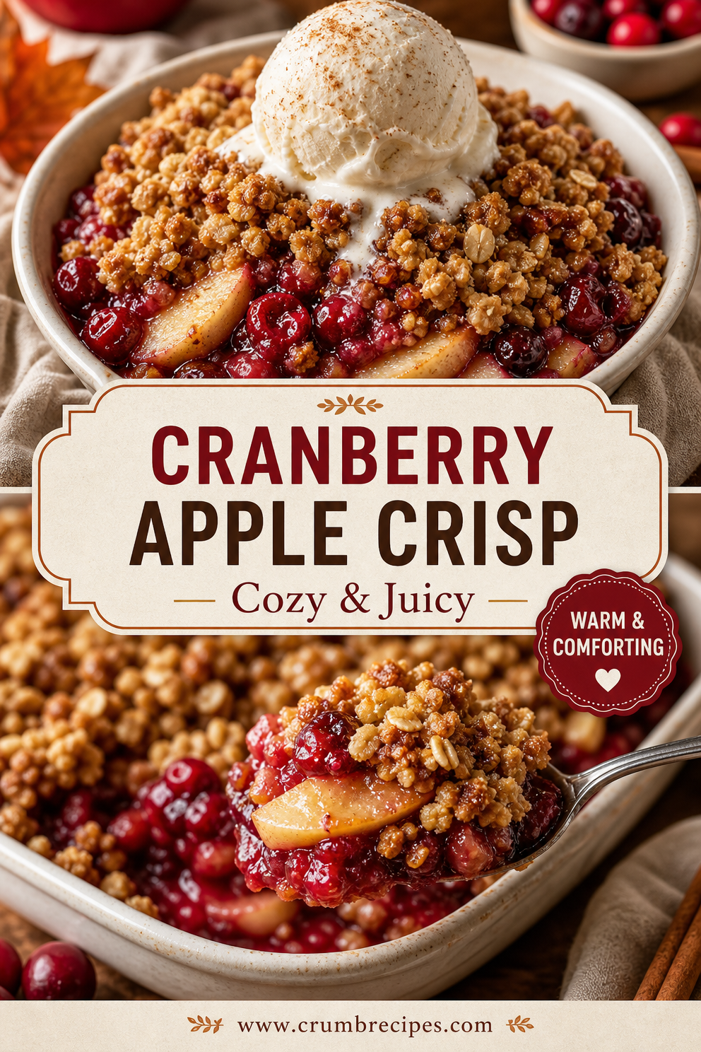 Cranberry Apple Crisp: Cozy Fall Dessert Recipe Cranberry Apple Crisp Cranberry Apple Crisp: Cozy Fall Dessert Recipe