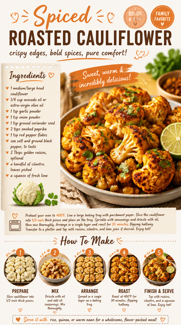 Spiced Roasted Cauliflower