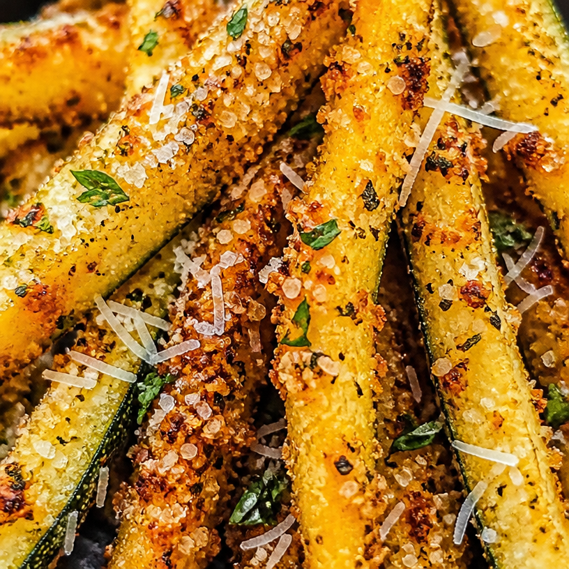 Crispy Parmesan Zucchini Fries