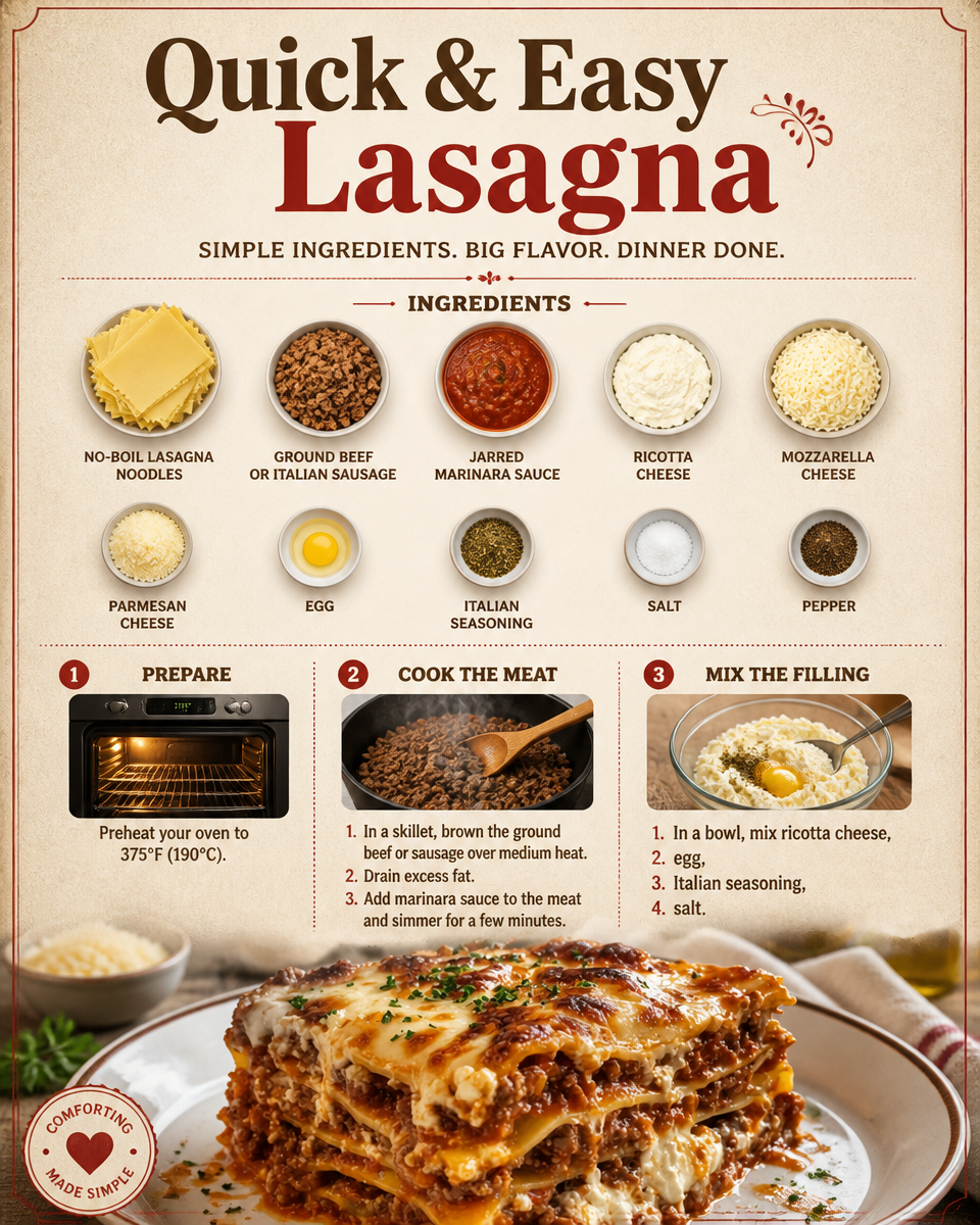 Quick & Easy Lasagna