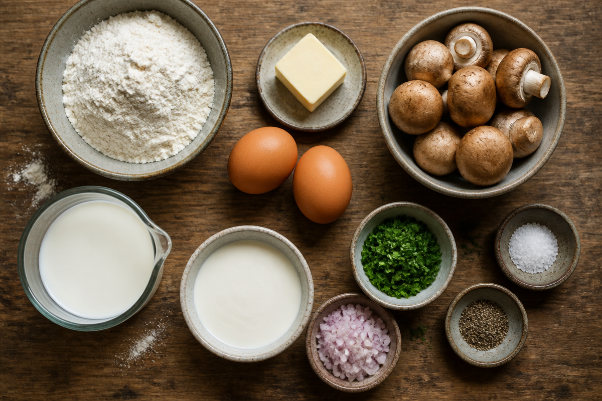 Crêpes aux Champignons