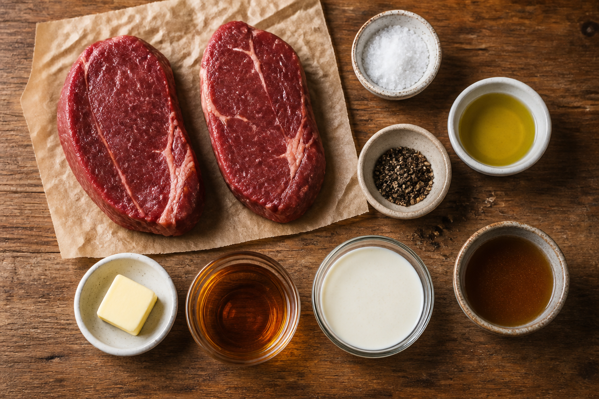Traditional French Steak au Poivre - Pepper Steak Recipe