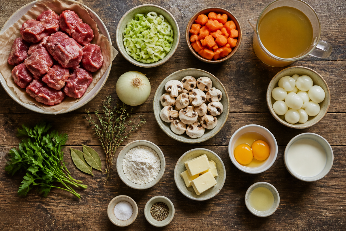 Blanquette de Veau Recipe (Classic French Veal Stew)