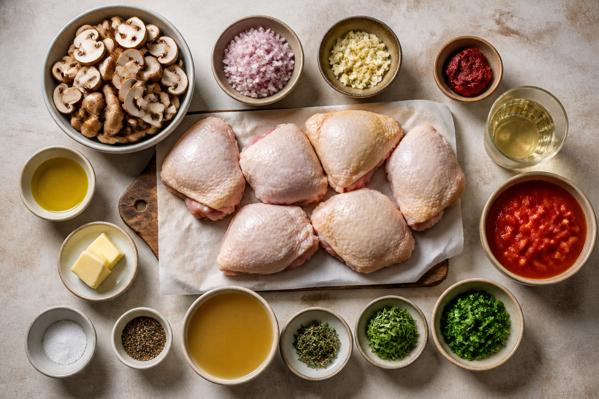 Chicken Chasseur (French Hunter's Chicken) Recipe