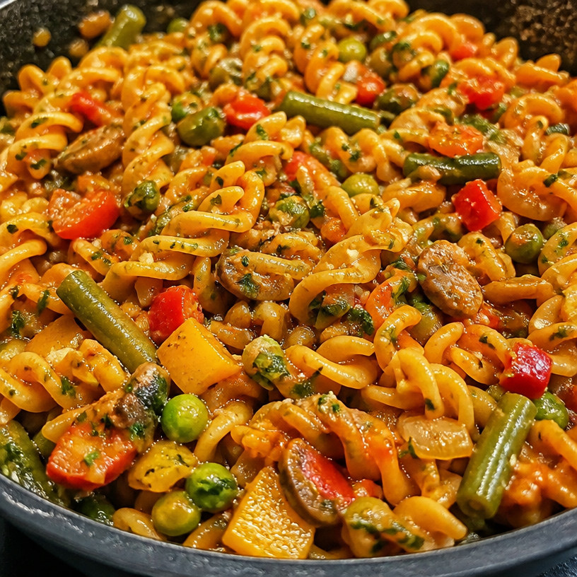 One Pot Loaded Vegetable Pasta