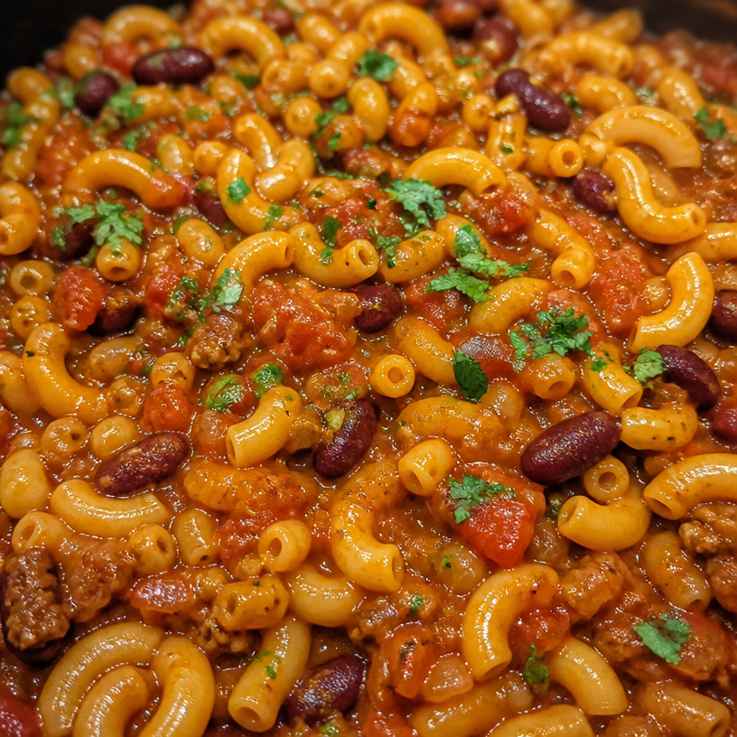 Hearty Vegetarian Chili Mac
