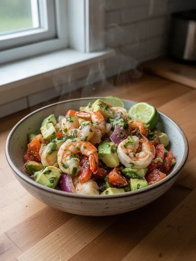 Zesty Lime Shrimp and Avocado Salad