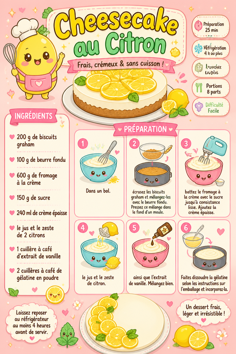Cheesecake au Citron