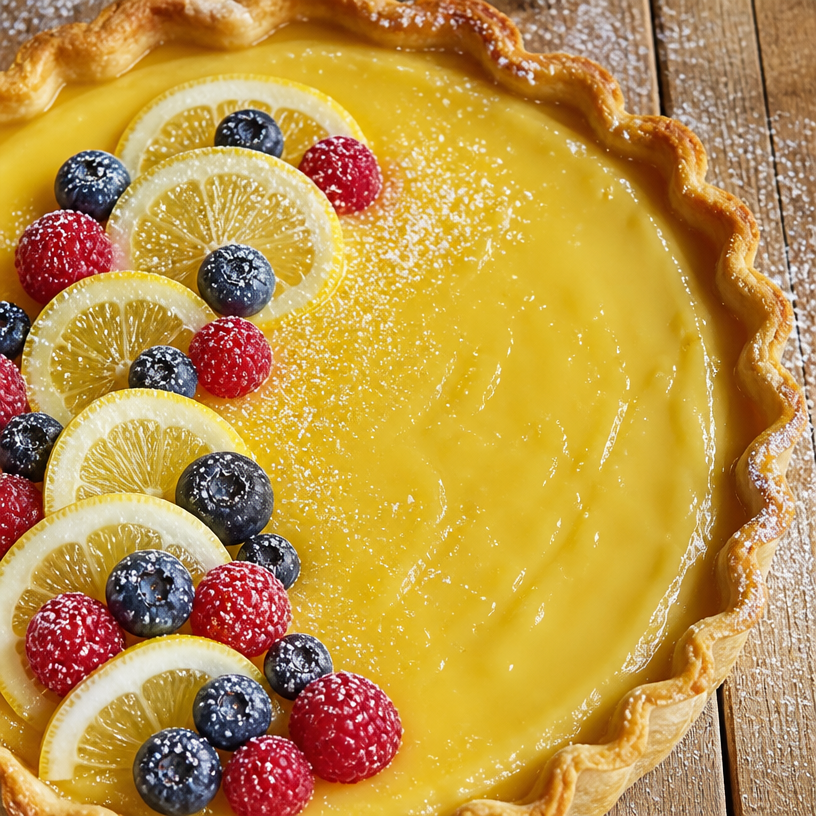 Tarte au citron crémeuse