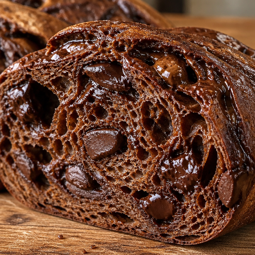 Pain au Levain Double Chocolat