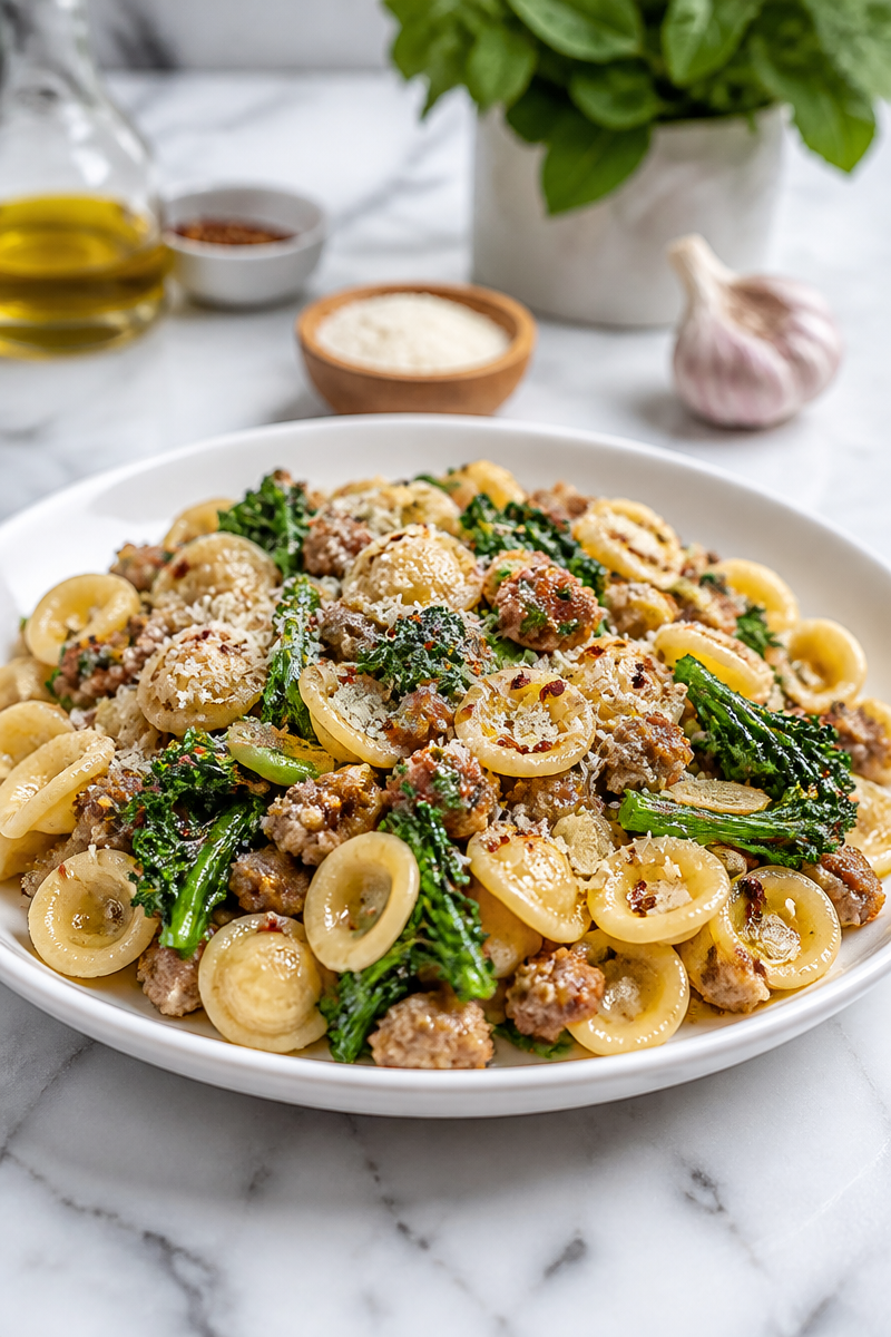 Orecchiette Sausage Broccoli Rabe Pasta