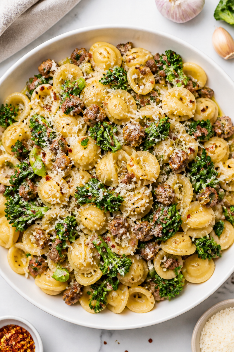 Orecchiette Sausage Broccoli Rabe Pasta