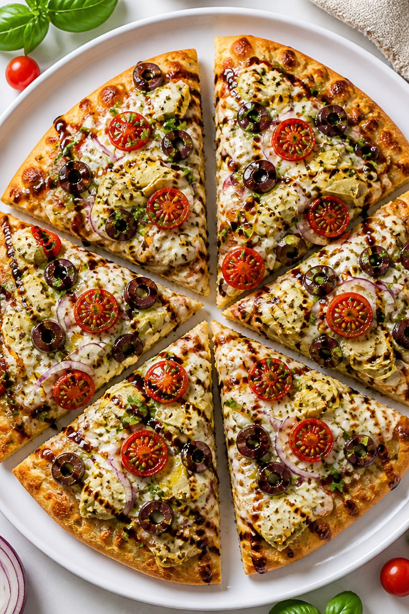 Loaded Mediterranean Naan Pizza Dinner