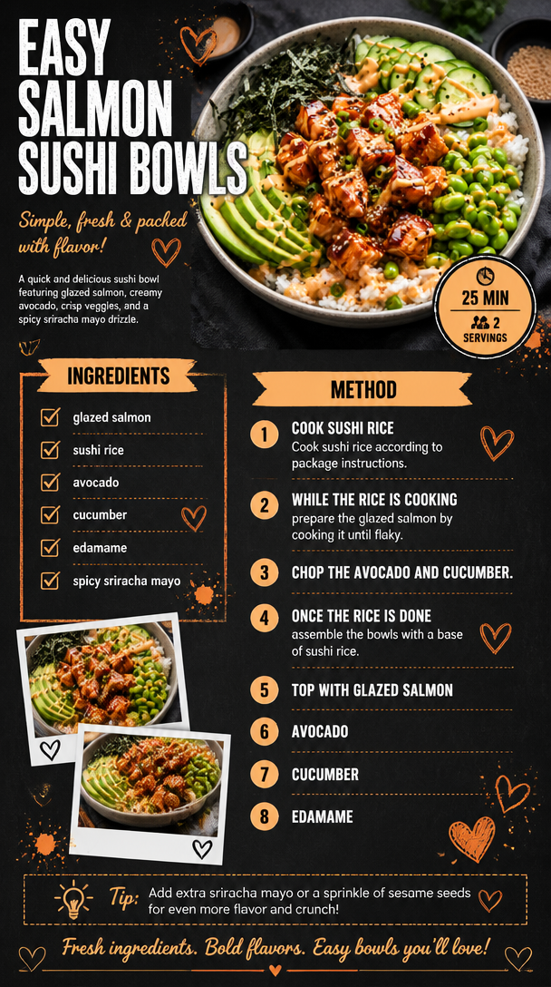 Easy Salmon Sushi Bowls