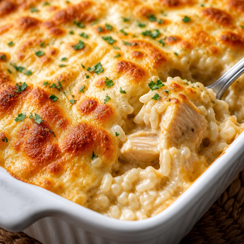 Angel Chicken Rice Casserole