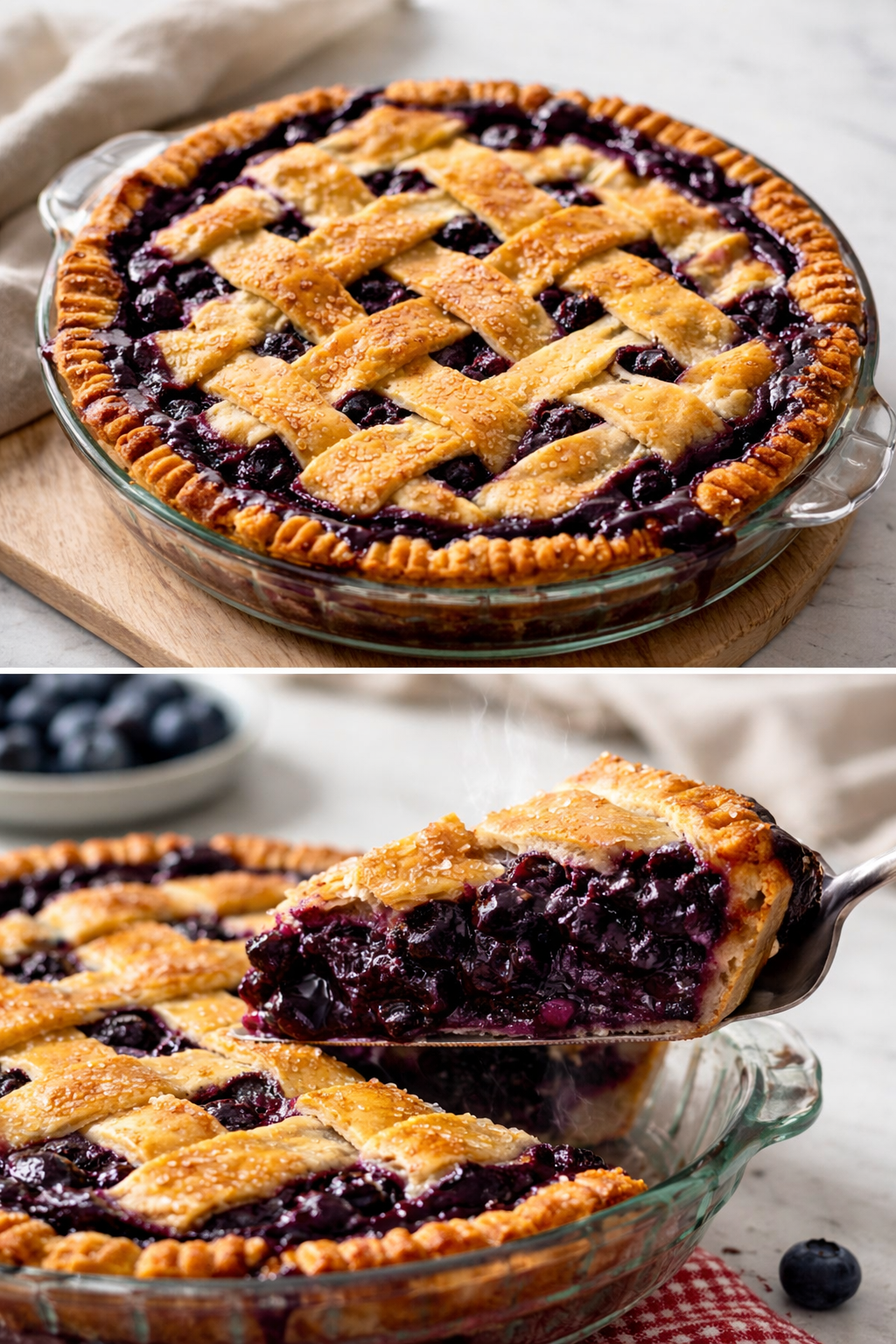 Homemade Blueberry Pie