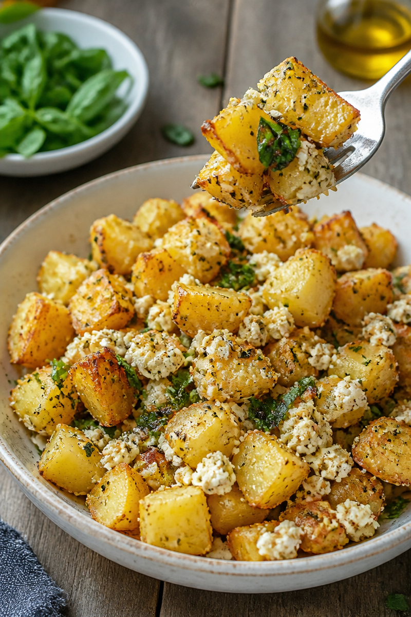 Baked Feta Potatoes
