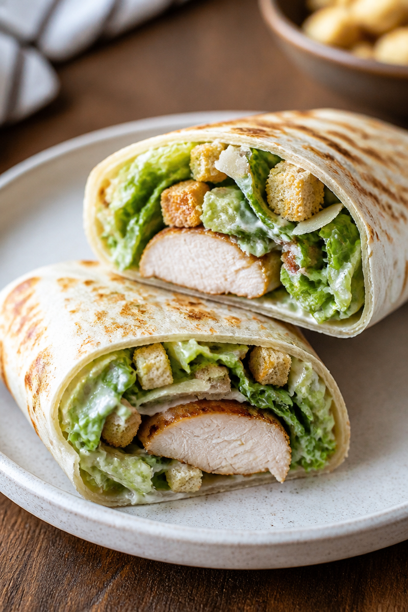 Ultimate Chicken Caesar Wraps: Crispy, Creamy, and Golden-Brown