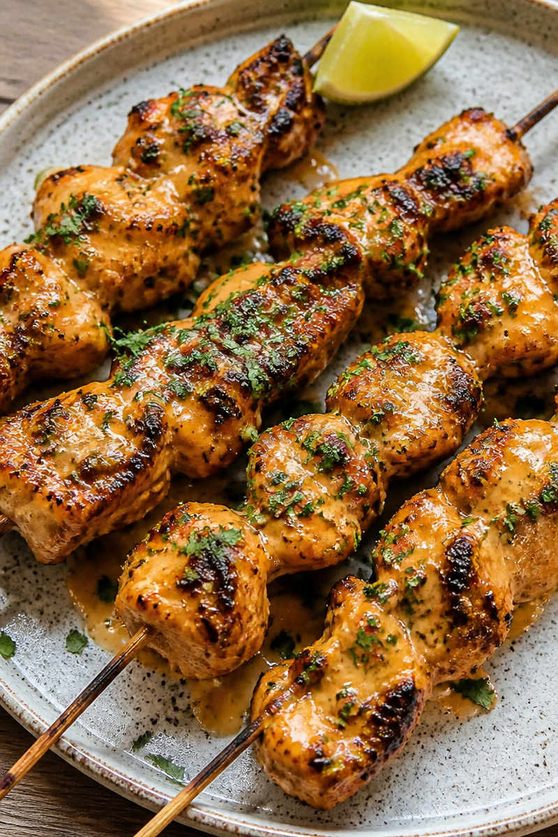 Bang Bang Chicken Skewers