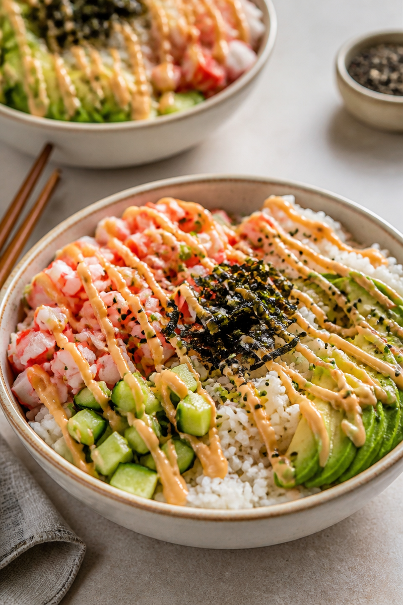 California Roll Sushi Bowls