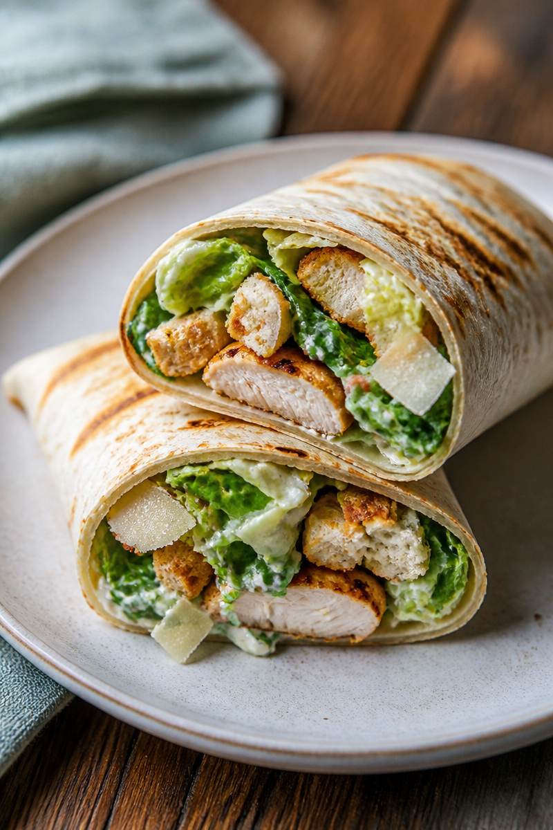 Ultimate Chicken Caesar Wraps: Crispy, Creamy, and Golden-Brown
