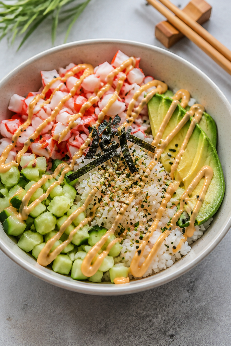 California Roll Sushi Bowls