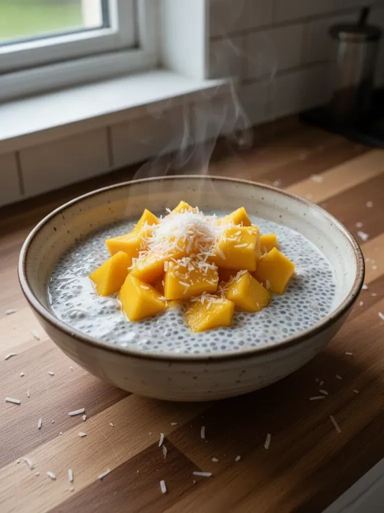 Mango Coconut Chia Pudding (20-Minute Recipe!)