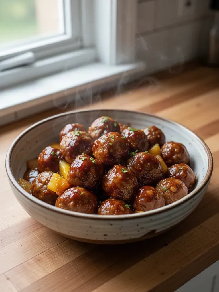 Slow Cooker Teriyaki Meatballs