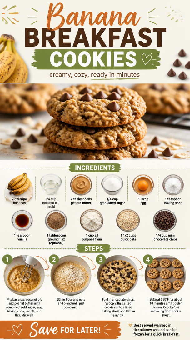 Banana Breakfast Cookies
