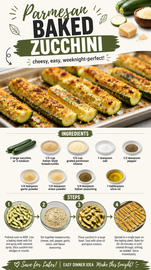 Parmesan Baked Zucchini