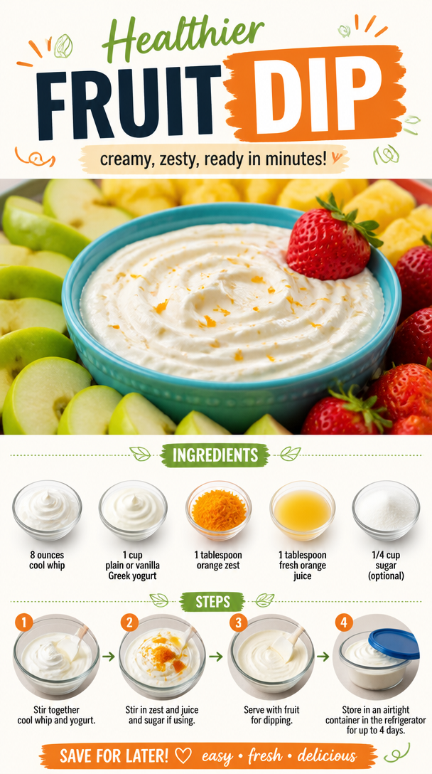 Healthier Fruit Dip