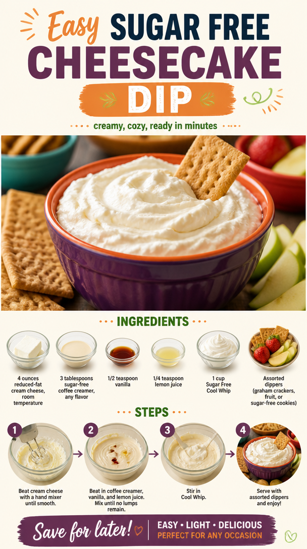 Easy Sugar Free Cheesecake Dip