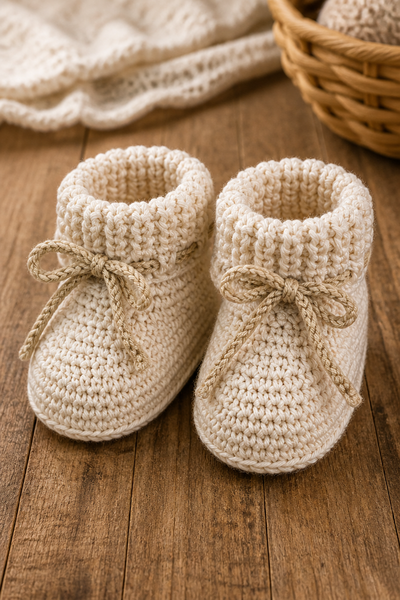 Crochet Baby Bootie Pattern Beginner