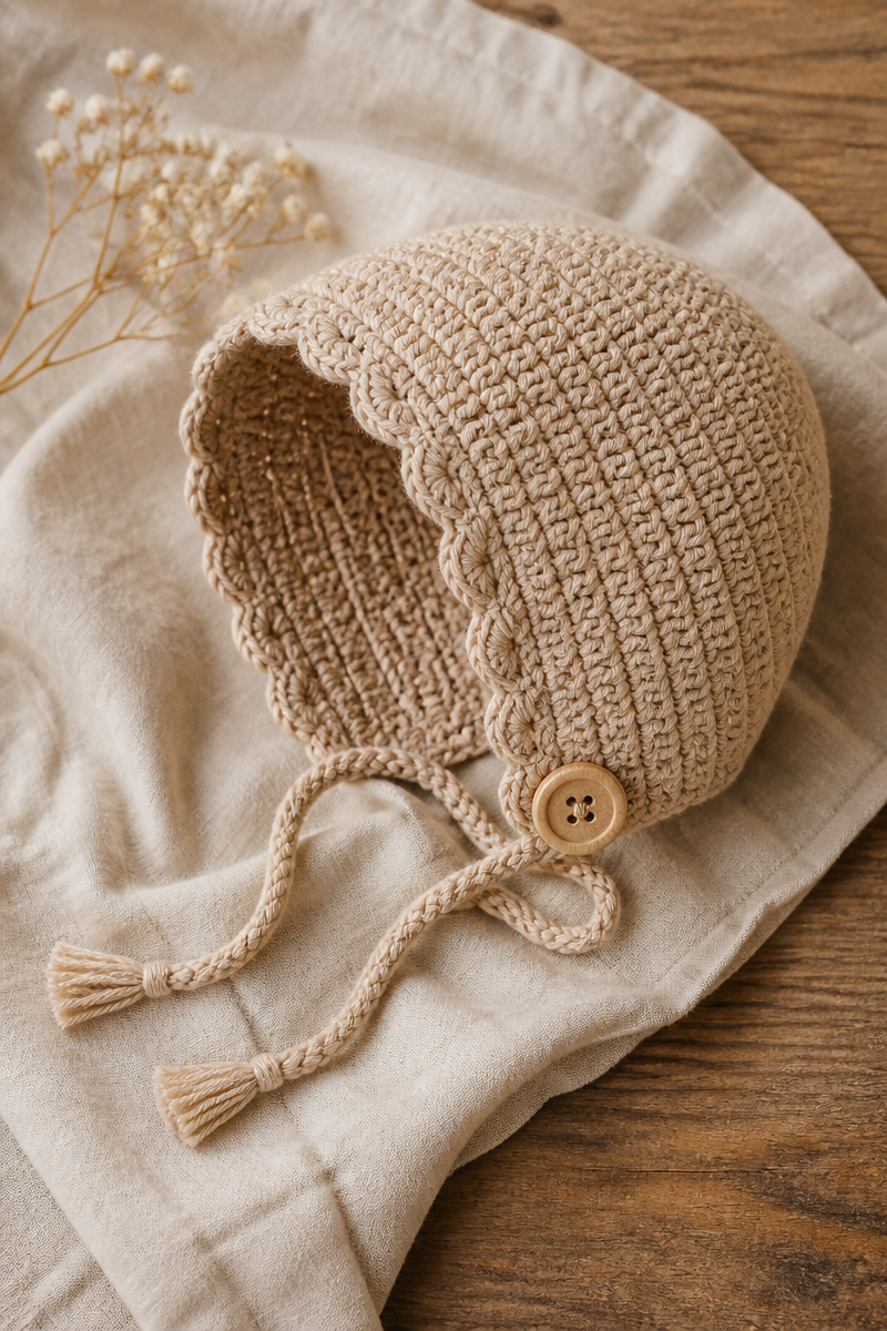 Crochet Baby Bonnet Pattern Easy