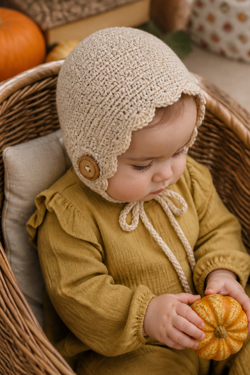 Crochet Baby Bonnet Pattern Easy