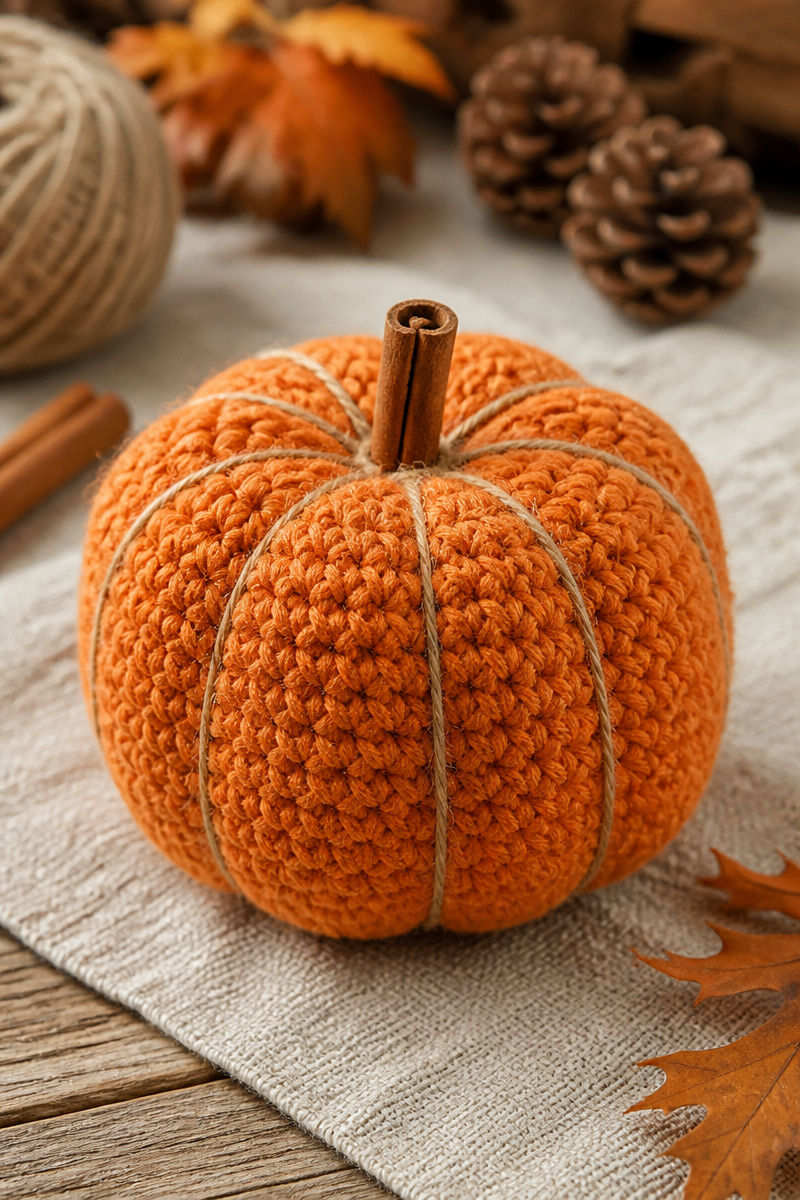 Crochet Pumpkin Decor Pattern Easy