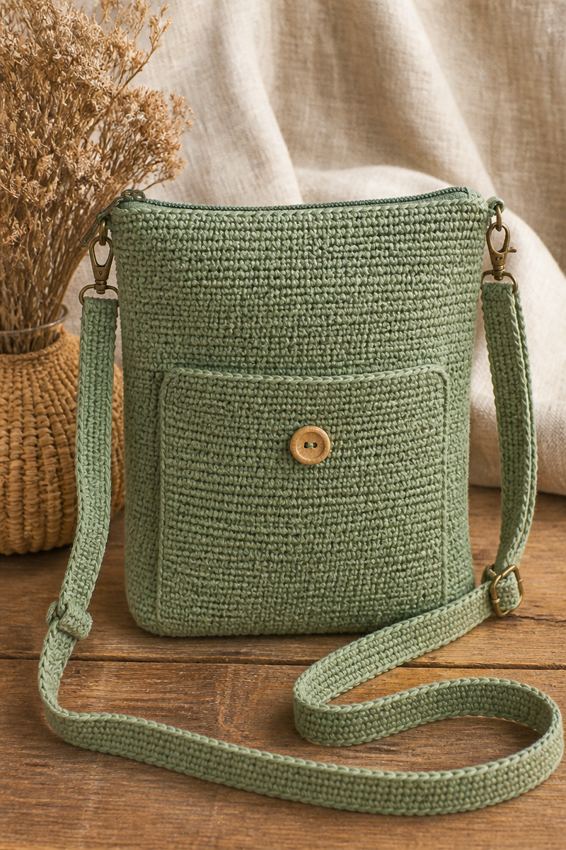 Crochet Back To School Bag