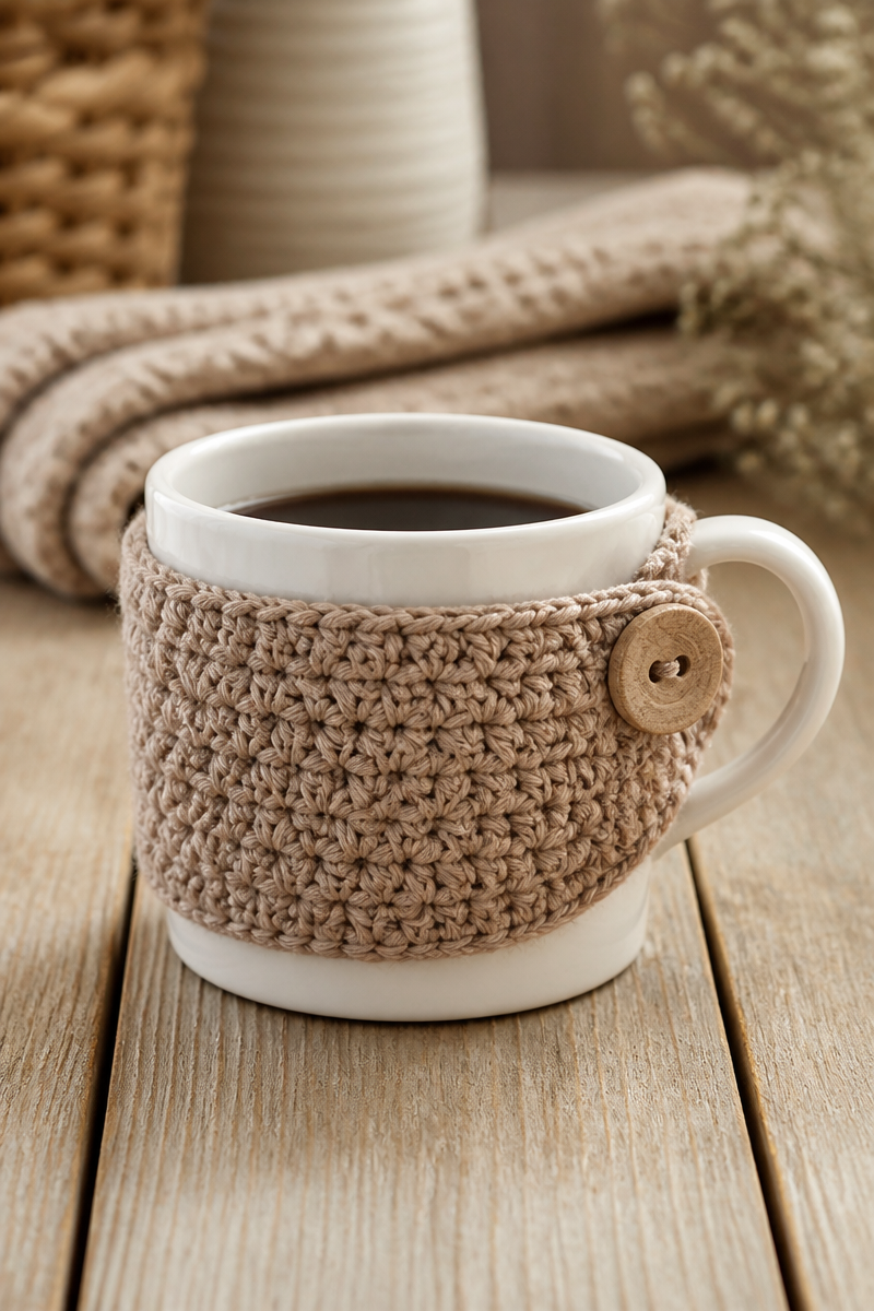 Crochet Coffee Cup Cozy Pattern