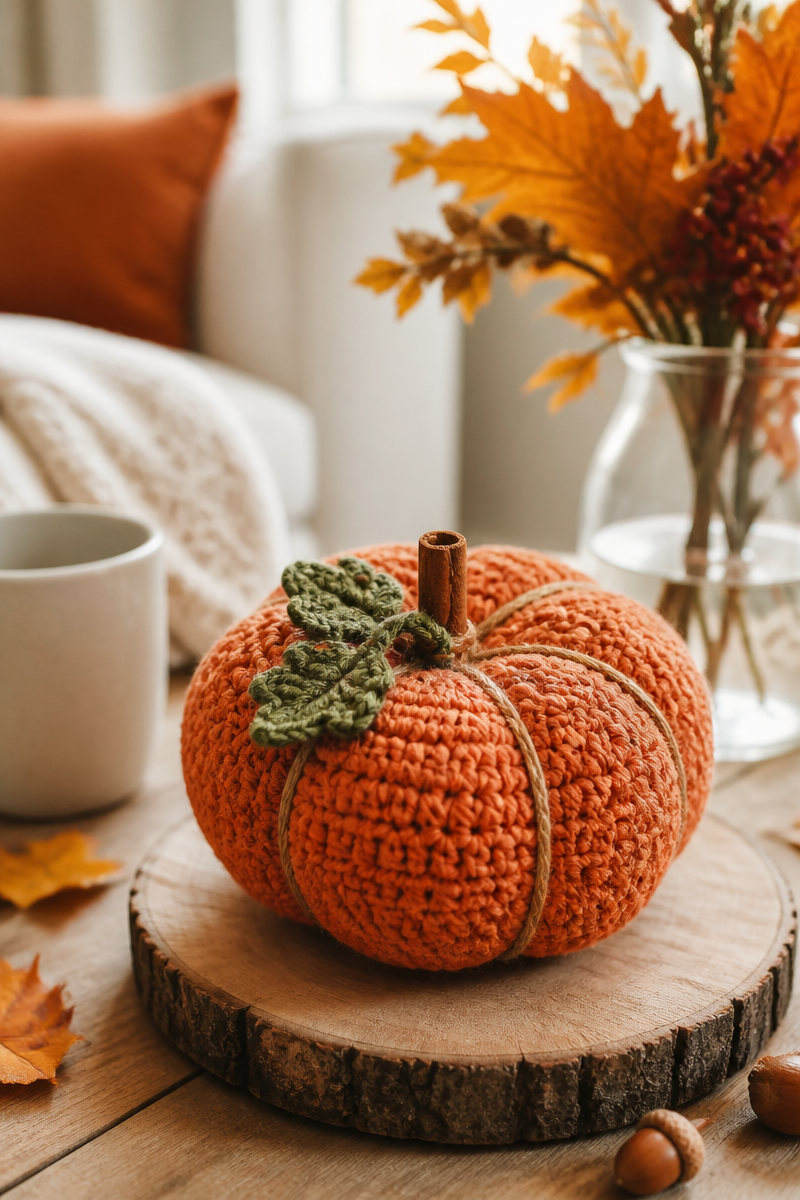 Crochet Pumpkin Decor Pattern Easy