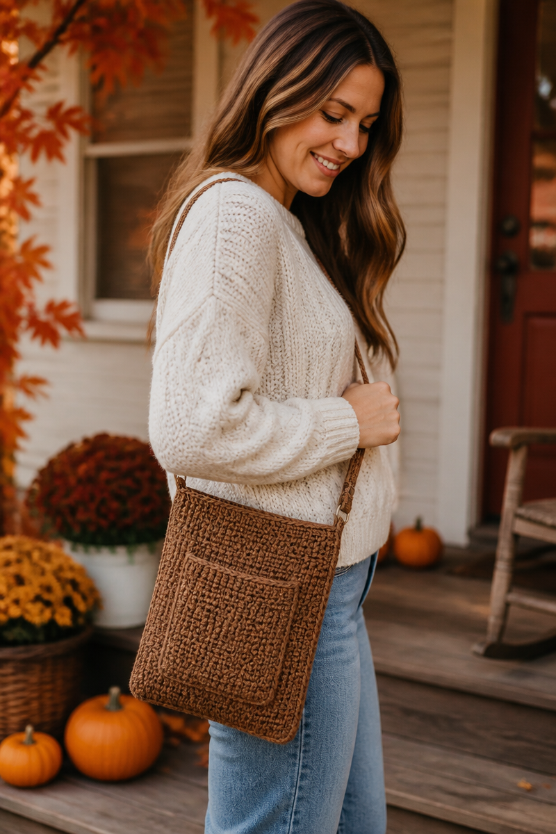 Crochet Back To School Bag