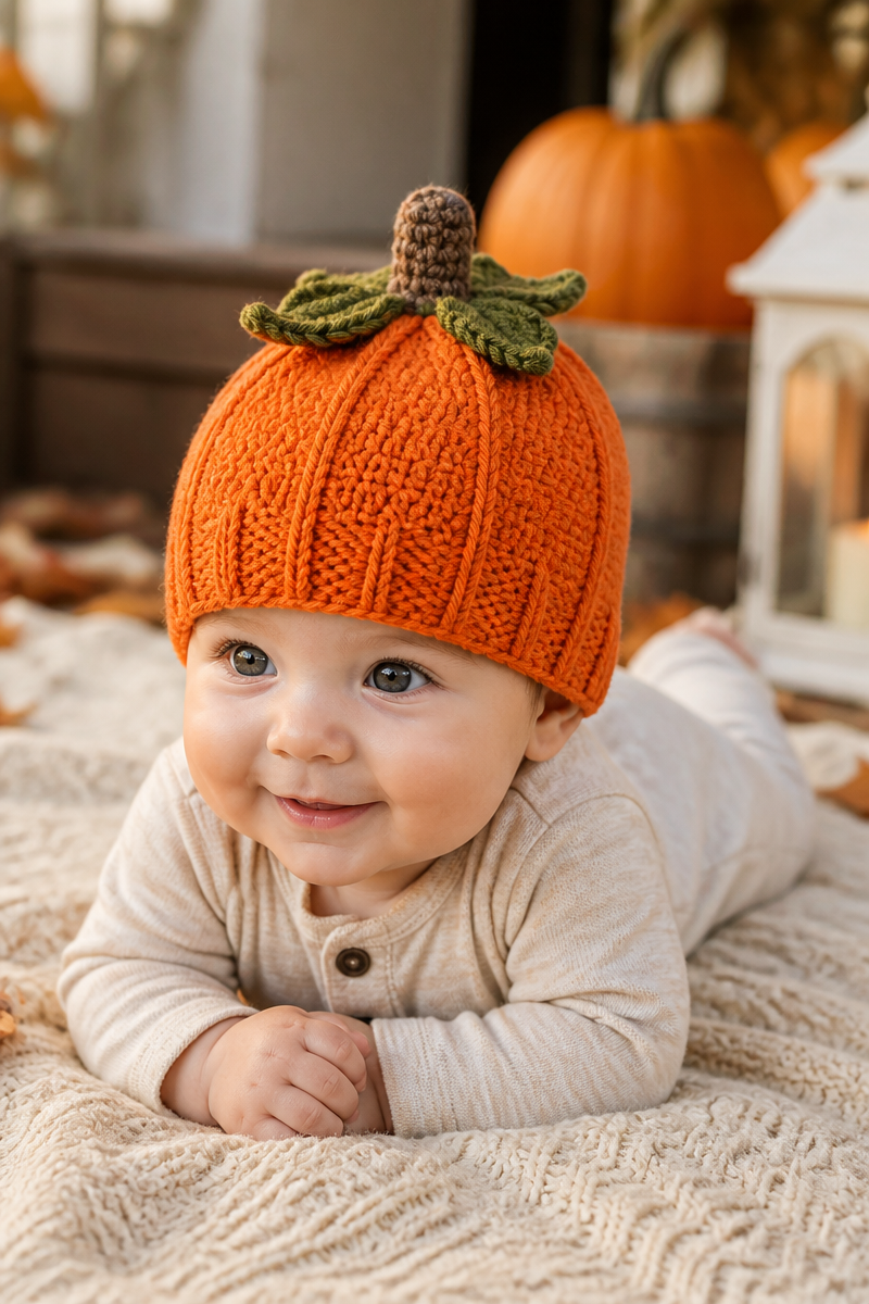 Crochet Pumpkin Hat Baby Pattern