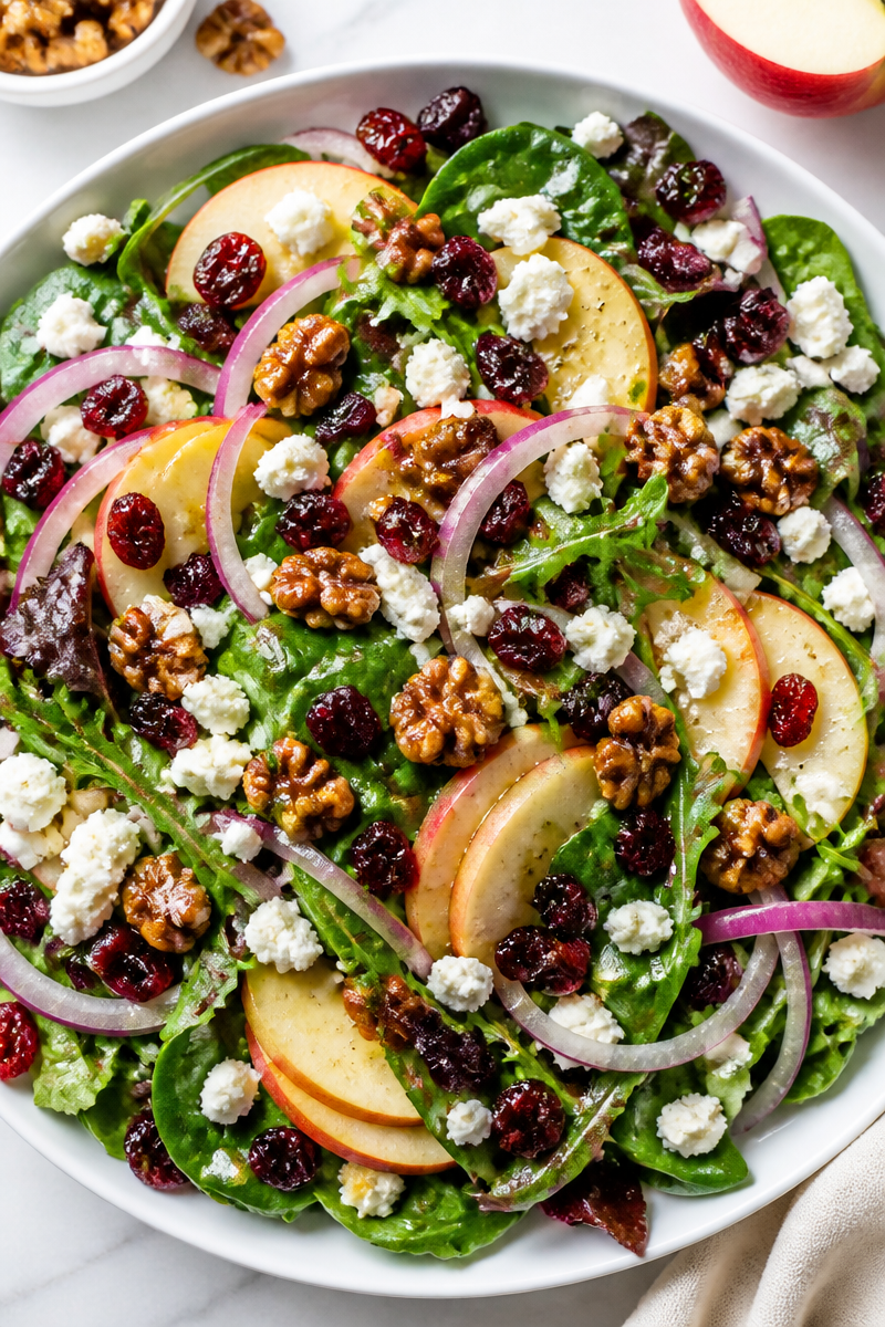 Honeycrisp Apple Feta Walnut Salad Honeycrisp Apple Feta Walnut Salad