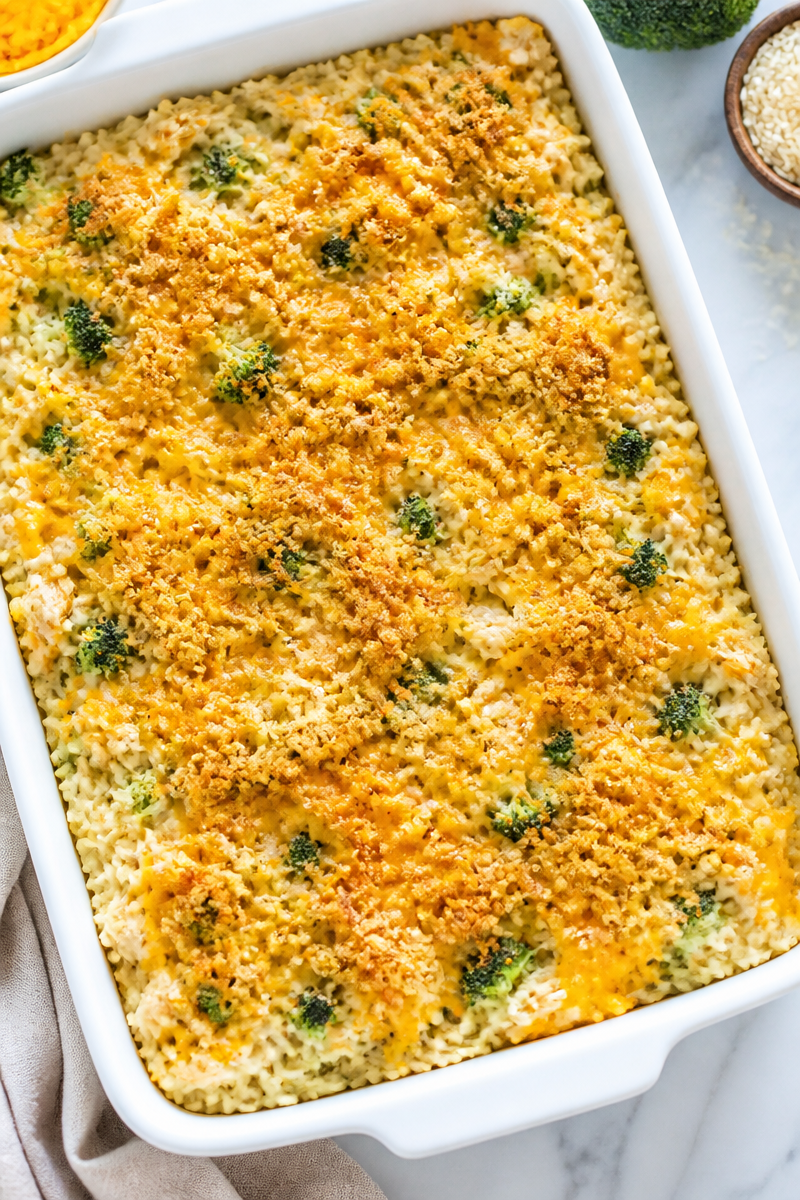 Broccoli Cheddar Chicken Rice Casserole Broccoli Cheddar Chicken Rice Casserole