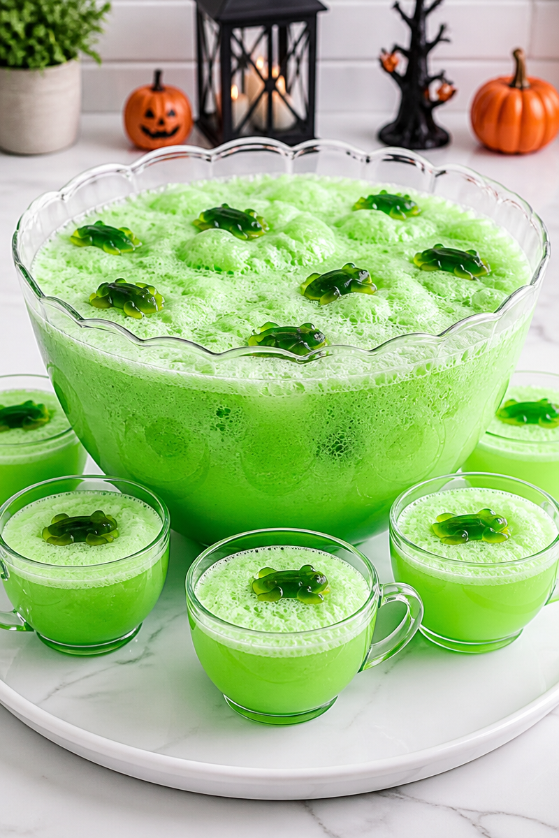 Frog Breath Halloween Lime Sherbet Punch