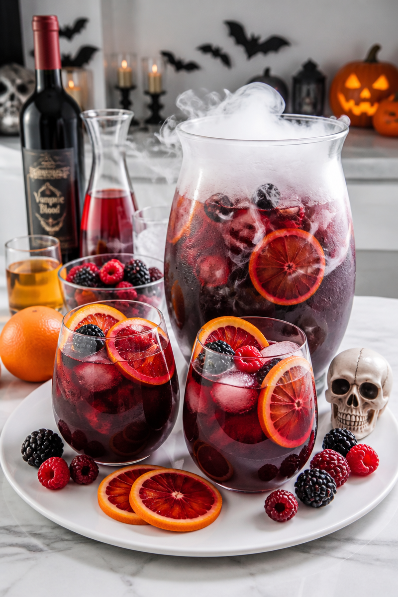Halloween Sangria Blood Orange Berry