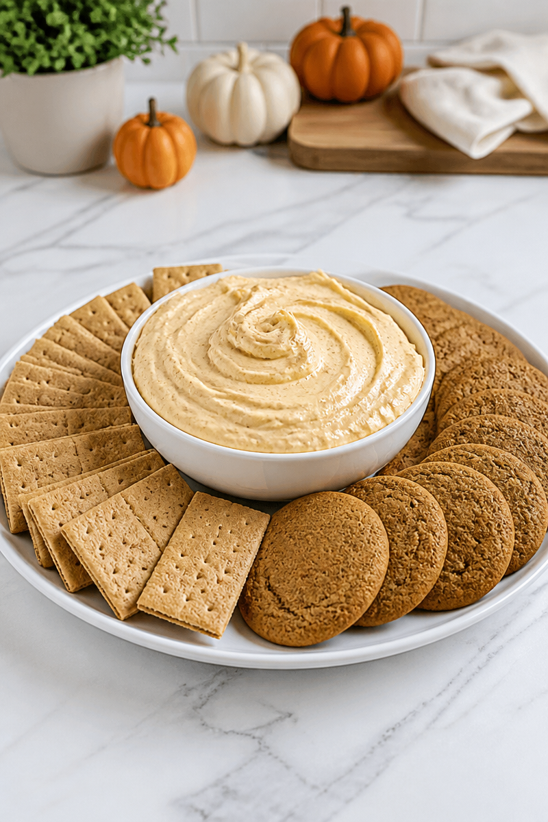 Pumpkin Pie Dip Graham Cracker