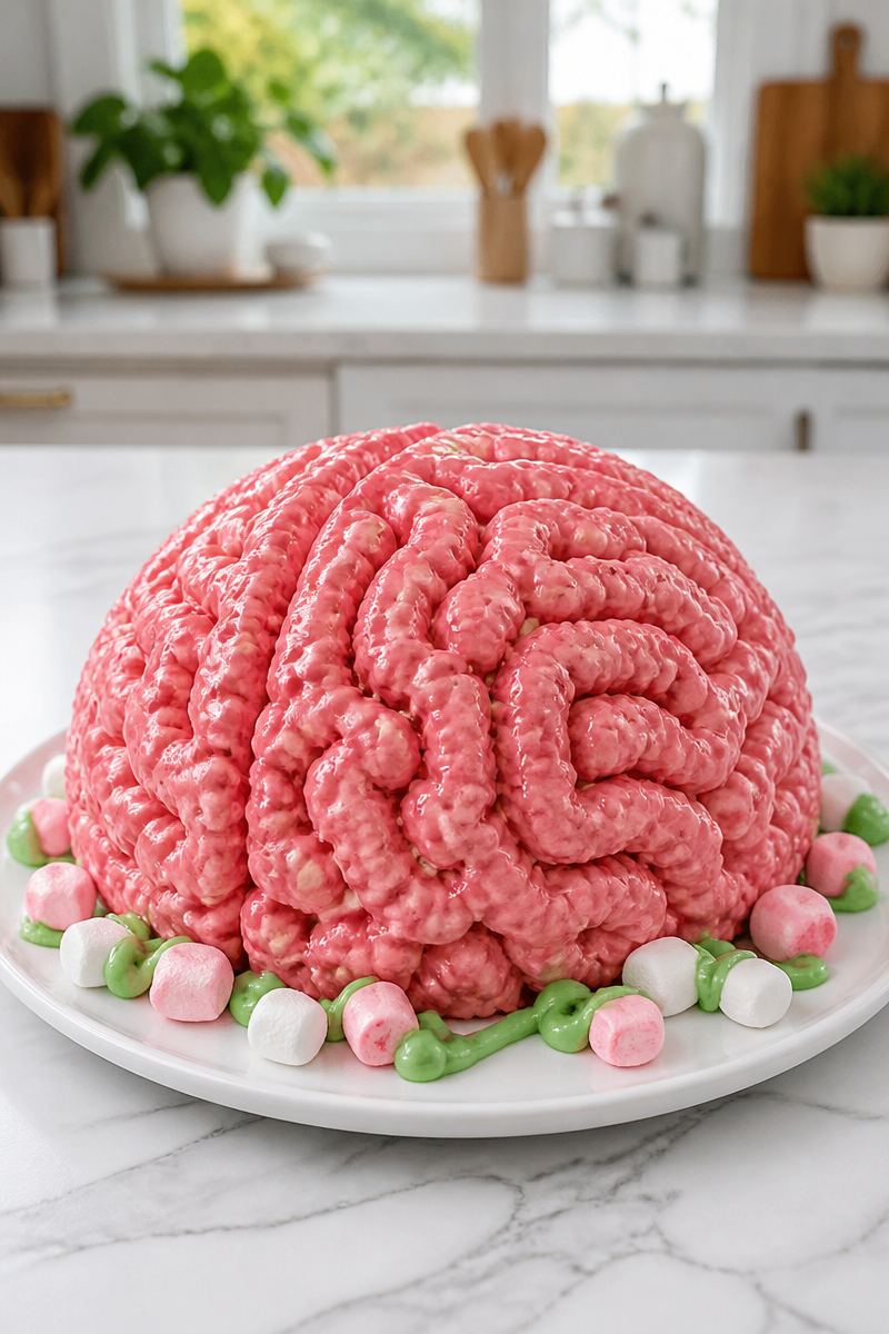 Marshmallow Brain Rice Krispie Treat