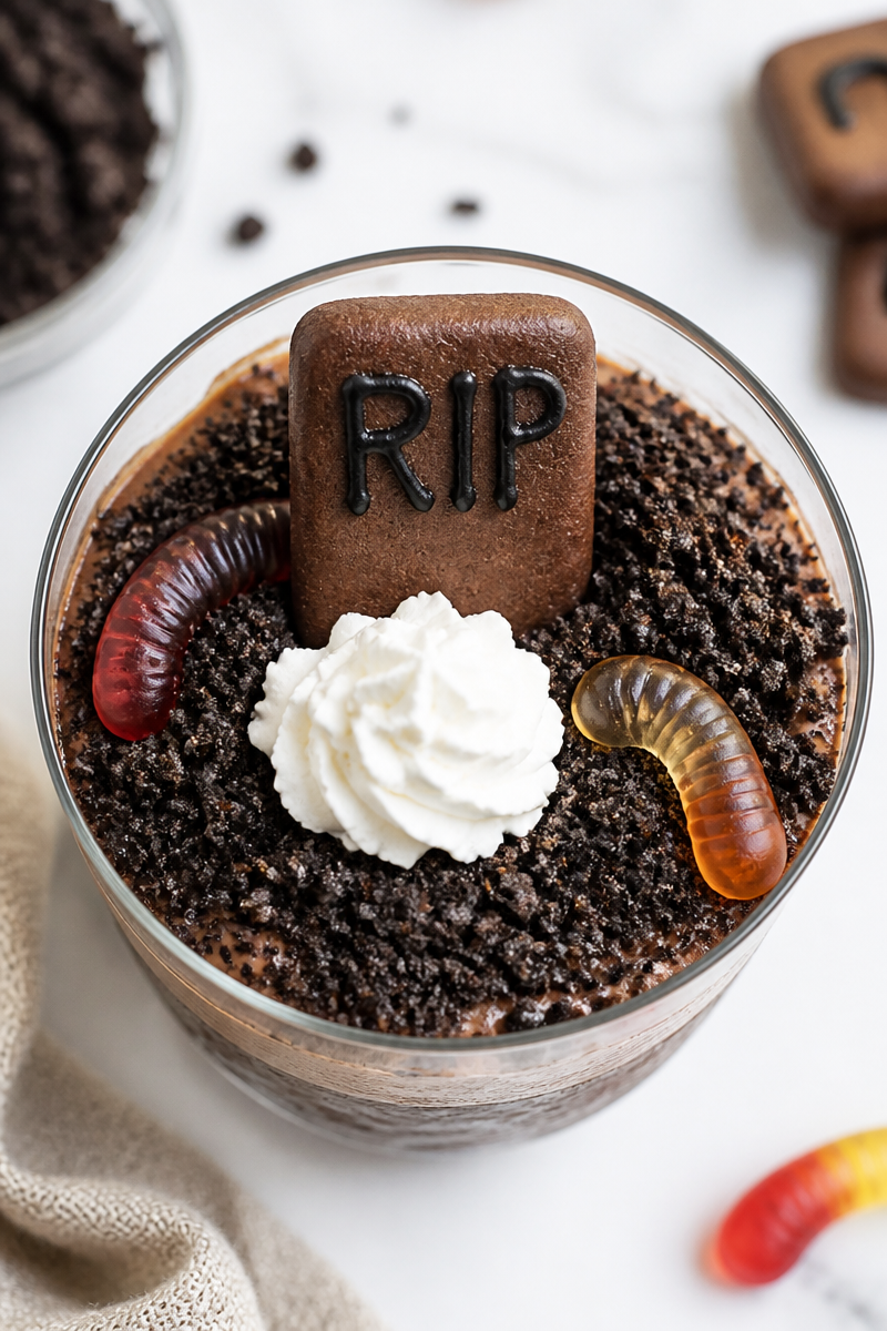 Graveyard Chocolate Mousse Dessert Cup